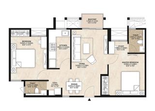 2bhk floor plan